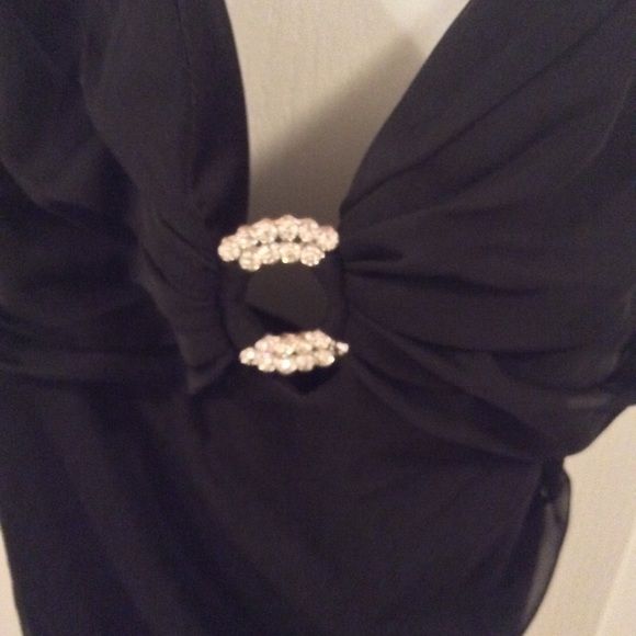 BLACK AND WHITE LIKE NEW FORMAL DRESS - Picture 5 of 11